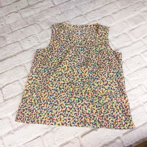 Talbots medium petite sleeveless blouse shirt top